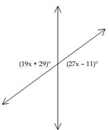 <strong>Find the measures of each marked angle. </strong> A) 124°, 124° B) 135°, 124° C) 124°, 95° D) 135°, 95°