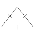 <strong>Identify the triangle as acute, obtuse, or right. Also, identify the triangle as isosceles, equilateral, or scalene. Sides equal in length are marked. </strong> A) right, equilateral B) acute, equilateral C) right, isosceles D) acute, scalene