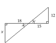 <strong>The figures are similar. Find the length of the side marked x. </strong> A) 16.4 B) 22.5 C) 14.4 D) 10