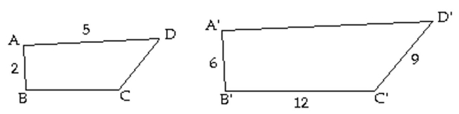 <strong>Quadrilaterals ABCD and A'B'C'D' are similar figures. Find the length of the side. side A'D'</strong> A) 10 B) 5 C) 15 D) 12