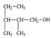<strong>Which is the correct name for the molecule depicted below? </strong> A) 3-ethyl-2,3-dimethyl-1-propanol B) 2,3,4-trimethyl-1-butanol C) 2,3-dimethyl-1-pentanol D) 3,4-dimethyl-5-pentanol E) 2,3-dimethyl-1-pentanal