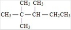 <strong>Which is the correct structural formula for 2,3,3-trimethylpentane?</strong> A) B) C) D)