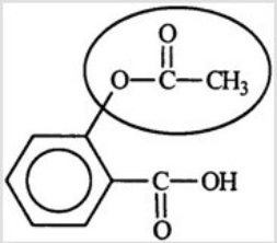 <strong>Aspirin is an effective and widely used pain reliever. Identify the functional group circled. </strong> A) Aldehyde B) Ketone C) Ester D) Carboxylic acid E) Carbonyl