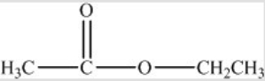 <strong>What is the name of the following compound? </strong> A) Ethanal B) Ethyl acetate C) Methyl propionate D) Pentanoic ethanoate E) Butanoic acid