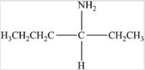 <strong>What is the name of the following compound? </strong> A) 1-Propyl-3-ethanamine B) 4-Pentanamine C) 1-Propyl-1-propanamine D) 3-Hexanamine E) Heptanal
