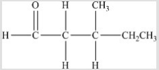 <strong>What is the name of the following compound? </strong> A) Pentanal B) 2-Methylbutanoic acid C) 2-Ethylbutanal D) 2-Ethylbutanoic acid E) 3-Methylpentanal