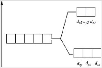 <strong>Which of these diagrams represent the crystal field splitting between d orbitals in an octahedral complex?</strong> A) B) C) D)