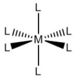 Which name could correspond to the following coordination compound, where M represents a transition metal cation and L represents a ligand?