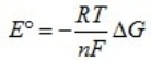 <strong>Which is the Nernst equation?</strong> A) B) C) D) E) None of these statements is correct.
