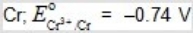 <strong>Which, if any, of the following metals would be capable of acting as a sacrificial anode when used with iron pipe? </strong> A) B) C) D) E)