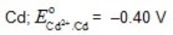 <strong>Which metal is not capable of acting as a sacrificial anode when used with iron pipe? </strong> A) B) C) D) E)