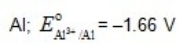 <strong>Which metal is not capable of acting as a sacrificial anode when used with iron pipe? </strong> A) B) C) D) E)