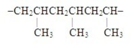<strong>The segment represents the polymer named</strong> A) polybutylene. B) polystyrene. C) polypropylene. D) polyvinyl chloride. E) polyethylene.