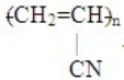 <strong>The polymer formed from the monomer CH<sub>2</sub>=CH-CN is</strong> A) . B) (CH<sub>2</sub>=CHCN)<sub>n.</sub> C) (CH<sub>2</sub>=CH=CN)<sub>n.</sub> D) .