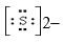 <strong>The Lewis dot symbol for the S<sup>2-</sup> ion is</strong> A) B) C) S<sup>2-</sup> D) E)
