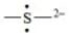 <strong>The Lewis dot symbol for the S<sup>2-</sup> ion is</strong> A) B) C) S<sup>2-</sup> D) E)