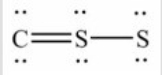 <strong>The Lewis structure for CS<sub>2</sub> is:</strong> A) B) C) D)