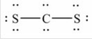 <strong>The Lewis structure for CS<sub>2</sub> is:</strong> A) B) C) D)