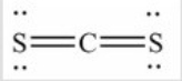 <strong>The Lewis structure for CS<sub>2</sub> is:</strong> A) B) C) D)