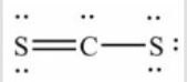 <strong>The Lewis structure for CS<sub>2</sub> is:</strong> A) B) C) D)