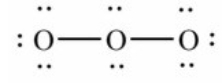 <strong>Which of these choices is the best Lewis structure for ozone, O<sub>3</sub>?</strong> A) B) C) D) E)