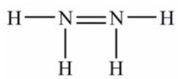 <strong>Hydrazine, N<sub>2</sub>H<sub>4</sub>, is a good reducing agent that has been used as a component in rocket fuels. Select its Lewis structure.</strong> A) B) C) D) E) None of the choices is correct.