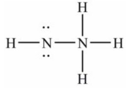 <strong>Hydrazine, N<sub>2</sub>H<sub>4</sub>, is a good reducing agent that has been used as a component in rocket fuels. Select its Lewis structure.</strong> A) B) C) D) E) None of the choices is correct.