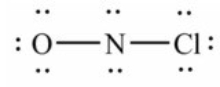 <strong>Select the correct Lewis structure for NOCl, a reactive material used as an ionizing solvent.</strong> A) B) C) D) E) None of these choices is correct.