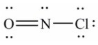 <strong>Select the correct Lewis structure for NOCl, a reactive material used as an ionizing solvent.</strong> A) B) C) D) E) None of these choices is correct.