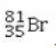 <strong>Bromine is the only nonmetal that is a liquid at room temperature. Consider the isotope bromine-81, . Select the combination which lists the correct atomic number, number of neutrons, and mass number, respectively.</strong> A) 35, 46, 81 B) 35, 81, 46 C) 81, 46, 35 D) 46, 81, 35 E) 35, 81, 116