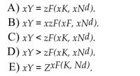 Constant returns to scale means that, given any constant x > 0