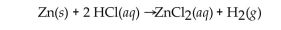 <strong>In this reaction, what is the substance oxidized? </strong> A)hydrogen B)zinc chloride C)chlorine D)zinc E)oxygen