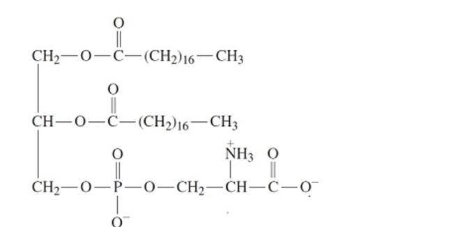 <strong>The structure is that of a ________. </strong> A)steroid B)fatty acid C)triacyl glycerol D)glycerophospholipid E)wax