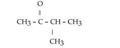 <strong>What is the name of this compound? </strong> A)2-pentanone B)2-methyl-3-butanone C)3-methyl-2-butanone D)methyl propyl ketone E)2-methyl-3-ketone butane