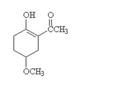 <strong>Three functional groups found in this compound are </strong> A)alcohol, aldehyde, and ether. B)alcohol, ether, and ketone. C)aldehyde, ether, and carboxylic acid. D)alcohol, aromatic, and ether. E)cycloalkene, alcohol, and carboxylic acid.