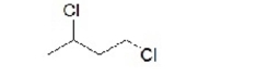 <strong>What is the name of this compound? </strong> A)1,3-dichlorobutane B)1,1-dichlorobutane C)1,4-dichlorobutane D)1,2,-dichlorobutane E)dichlorobutane