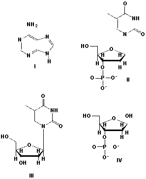 <strong>Which structure is a nucleoside? </strong> A) I B) II C) III D) IV