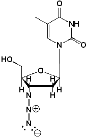 <strong>Azidothymidine (AZT) is a nucleoside analog reverse transcriptase inhibitor, which is an antiretroviral drug. It was the first drug approved for the treatment of HIV. AZT was the major breakthrough in AIDS therapy in the 1990's. What is the function of AZT, based on its structure?</strong> A) The azido-group (-N<sub>3</sub>) facilitates irreversible binding to reverse transcriptase. B) The azido-group (-N<sub>3</sub>) facilitates irreversible binding to a neighboring nucleotide. C) AZT cannot be incorporated into a DNA-strand during reverse transcription of the genetic code from RNA to DNA after retroviral infection. D) All of the above