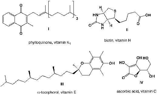 <strong>Which vitamins are soluble in lipids? </strong> A) II and III B) III and IV C) I and III D) II and IV