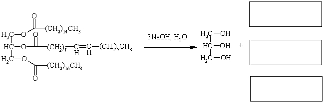 Complete the reaction below by providing the missing products.