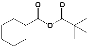 The structure for cyclohexanecarboxylic 2,2-dimethylpropanoic anhydride is,  <div style=padding-top: 35px> 