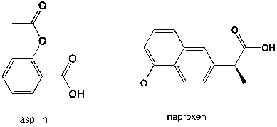 <strong>Which region in the IR spectrum could be used to distinguish between aspirin and naproxen (aleve)? </strong> A) 2900-3000 cm<sup>-1</sup> B) 1360-1380 cm<sup>-1</sup> C) 1700-1800 cm<sup>-1</sup> D) 3100-3500 cm<sup>-1</sup>