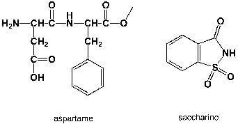 <strong>Which region in the IR spectrum could be used to distinguish between aspartame and saccharine? </strong> A) 3000-3050 cm<sup>-1</sup> B) 1060-1100 cm<sup>-1</sup> C) 1440-1465 cm<sup>-1</sup> D) 2900-3000 cm<sup>-1</sup>