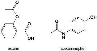 <strong>Which region in the IR spectrum could be used to distinguish between aspirin and acetaminophen (tylenol)? </strong> A) 3000-3050 cm<sup>-1</sup> B) 1360-1380 cm<sup>-1</sup> C) 3100-3500 cm<sup>-1</sup> D) 2400-3500 cm<sup>-1</sup>