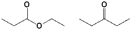 <strong>The compounds shown below can be distinguished by which <sup>1</sup>H-NMR characteristics? I) number of signals II) splitting III) integration IV) chemical shift</strong> A) I, II, III B) I, III, IV C) I, II D) IV
