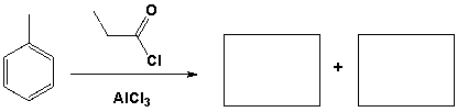 The two major products of the following reaction are ?  <div style=padding-top: 35px> 