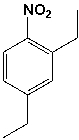 The name of the following structure is 2,4-diethylnitrobenzene.  <div style=padding-top: 35px> 