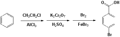 The following reaction scheme will synthesize the product shown.  <div style=padding-top: 35px> 