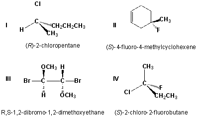 <strong>Which of the following structures have the correct IUPAC names? </strong> A) I, II B) III, IV C) I, III D) II, IV