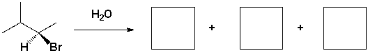 The major products of the following reaction are,